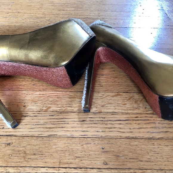 STEVE MADDEN CUSTOMIZED CAVIAR PLATFORM HEELS - Picture 5 of 6